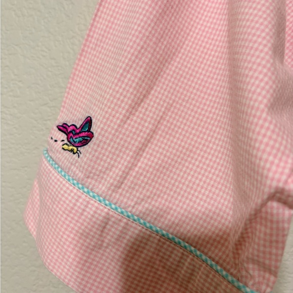 Disneyland Resort Pink White Gingham Eeyore Long Sleeve Button Sleep Shirt. XL - Picture 7 of 15